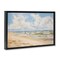 Stupell Industries Cloudy Summer Beach Floater Framed Canvas Wall Art Design by LSR Design Studio